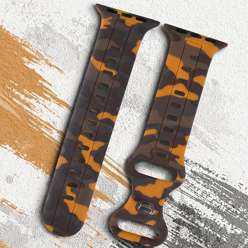 Durable Silicone Rubber Strap for Smart Watches - Sweatproof &amp; Flexible