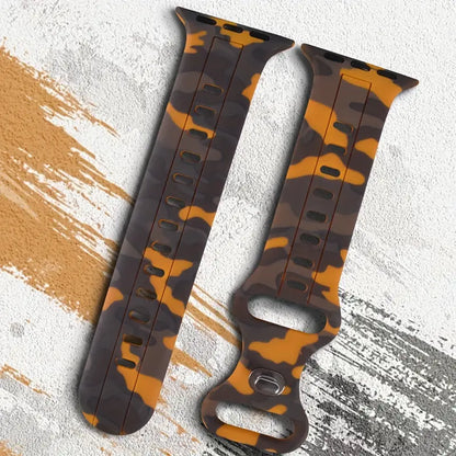 Durable Silicone Rubber Strap for Smart Watches - Sweatproof &amp; Flexible