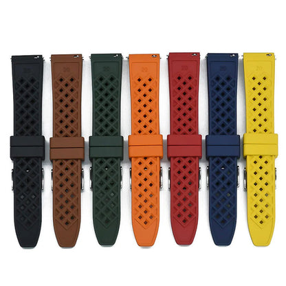Durable Silicone Rubber Strap for Smart Watches - Sweatproof &amp; Flexible