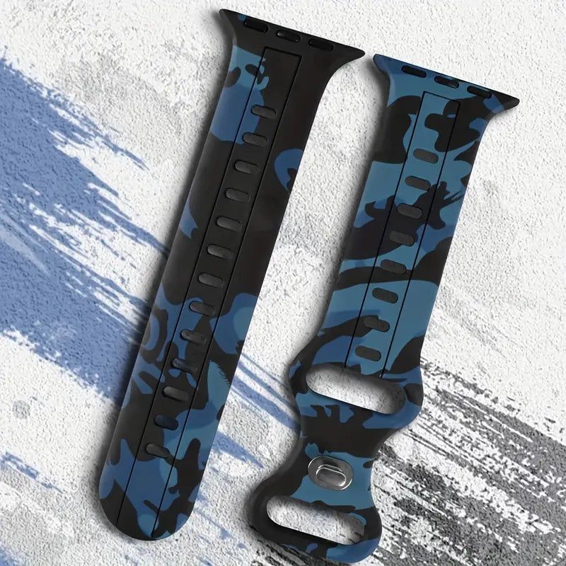 Durable Silicone Rubber Strap for Smart Watches - Sweatproof &amp; Flexible