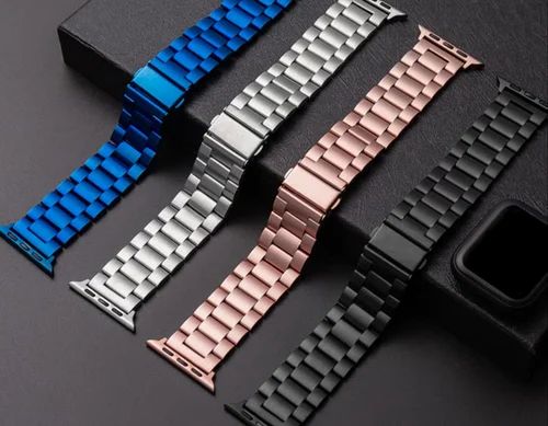 Luxury Rolex Style Stainless Steel Chain Strap for Apple Watch / Samsung Smartwatch Band
