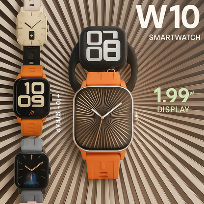 Samart Watch 10 Series: HD AMOLED Smart Watch with Bluetooth Calling &amp; Full Health Tracking