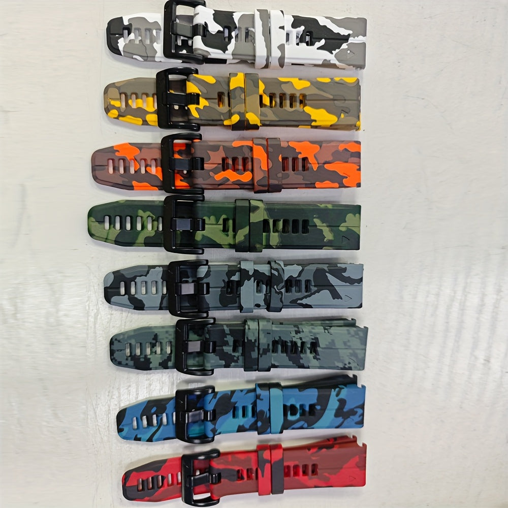 Durable Silicone Rubber Strap for Smart Watches - Sweatproof &amp; Flexible